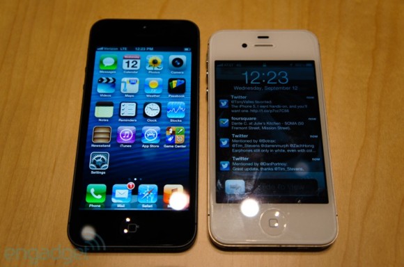 iPhone 5 и iPhone 4S в наглядном сравнении