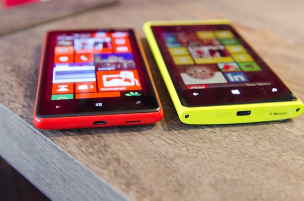 Nokia Lumia 920 и Nokia Lumia 820