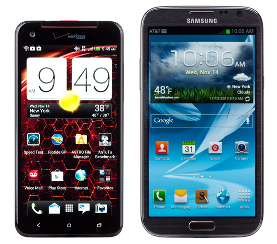 HTC DROID DNA и Samsung Galaxy S III
