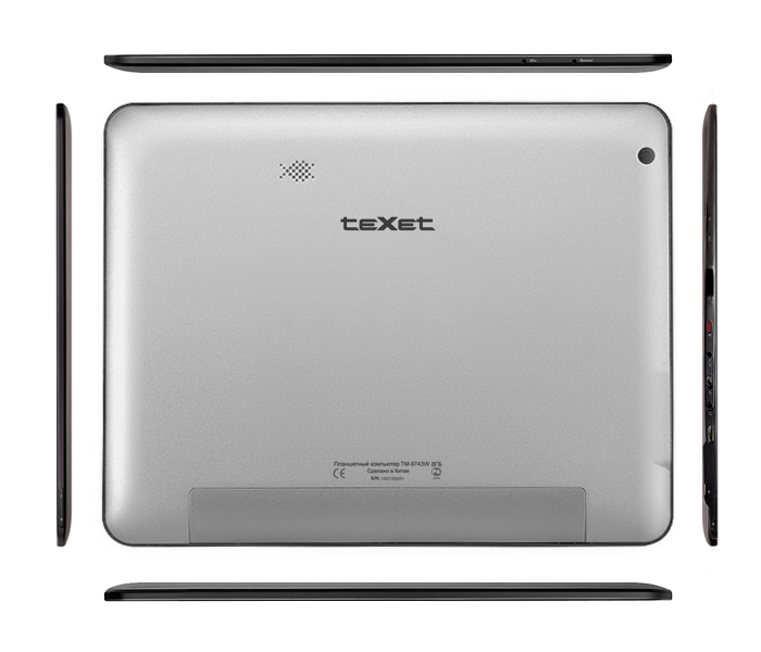 teXet TM-9743W: 9,7" планшет с 3G модулем