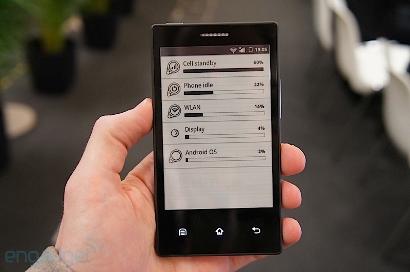 Прототип смартфона с E-Ink экраном