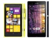 Сравнение габаритов Nokia Lumia 1020 с конкурентами
