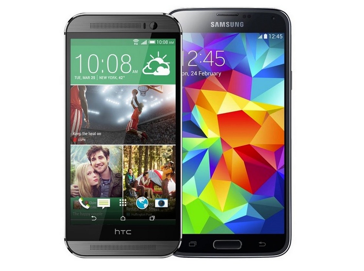 HTC One (M8) и Samsung Galaxy S5