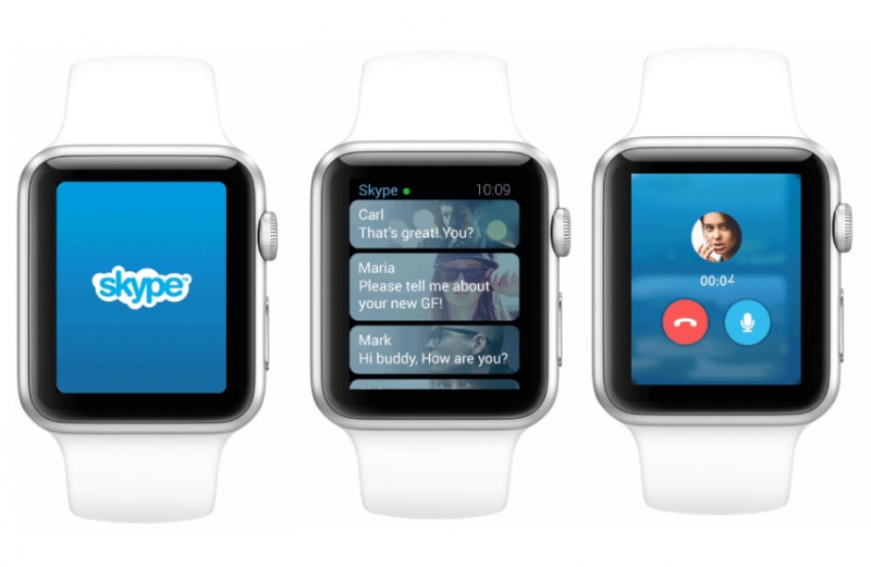 Skype на Apple Watch