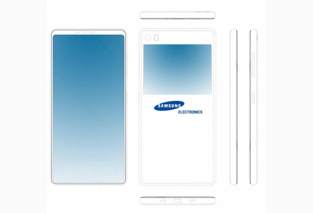 Смартфон Samsung с двумя дисплеями