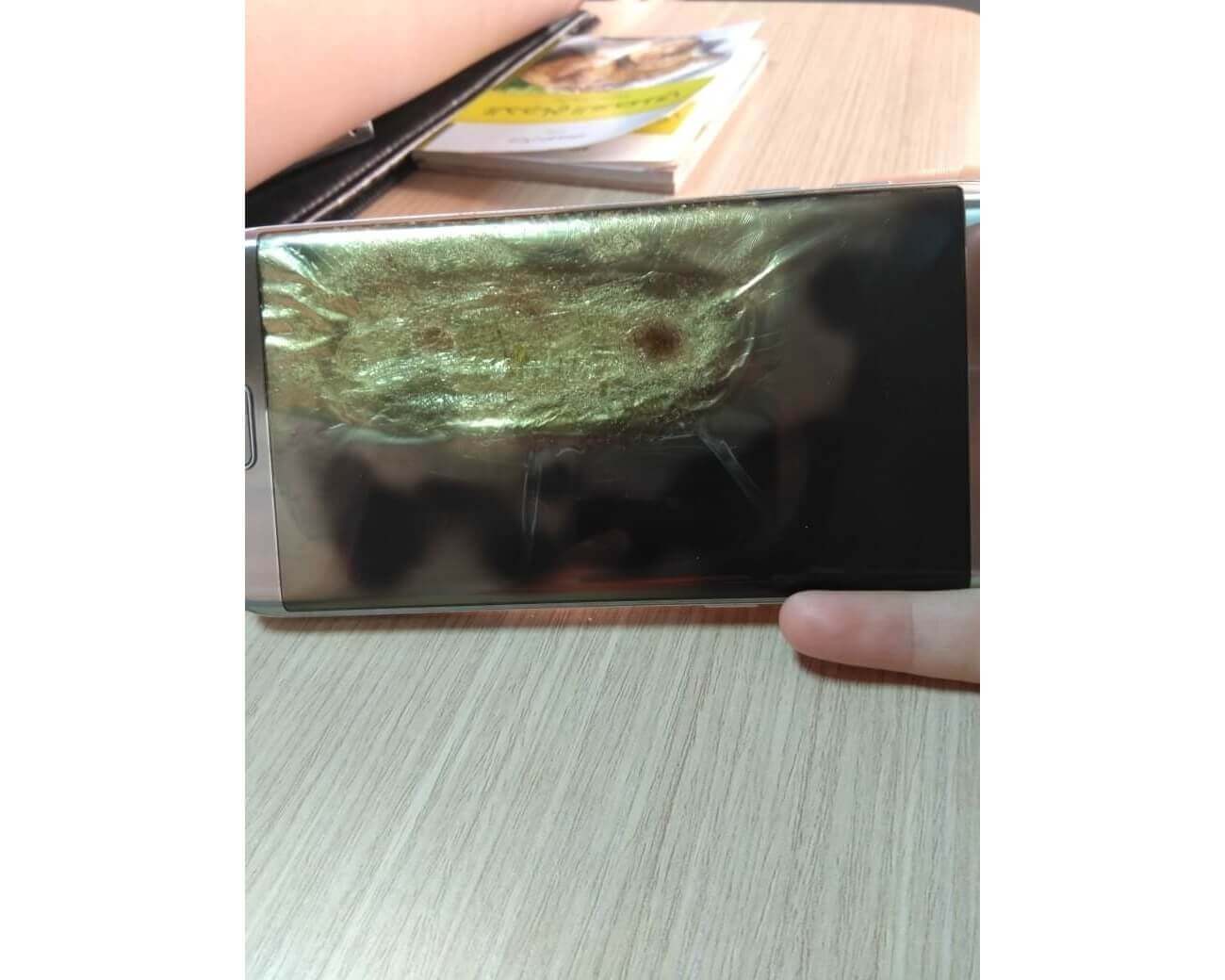 Samsung Galaxy S7 Edge сгорел