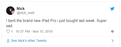 iPad Pro bend