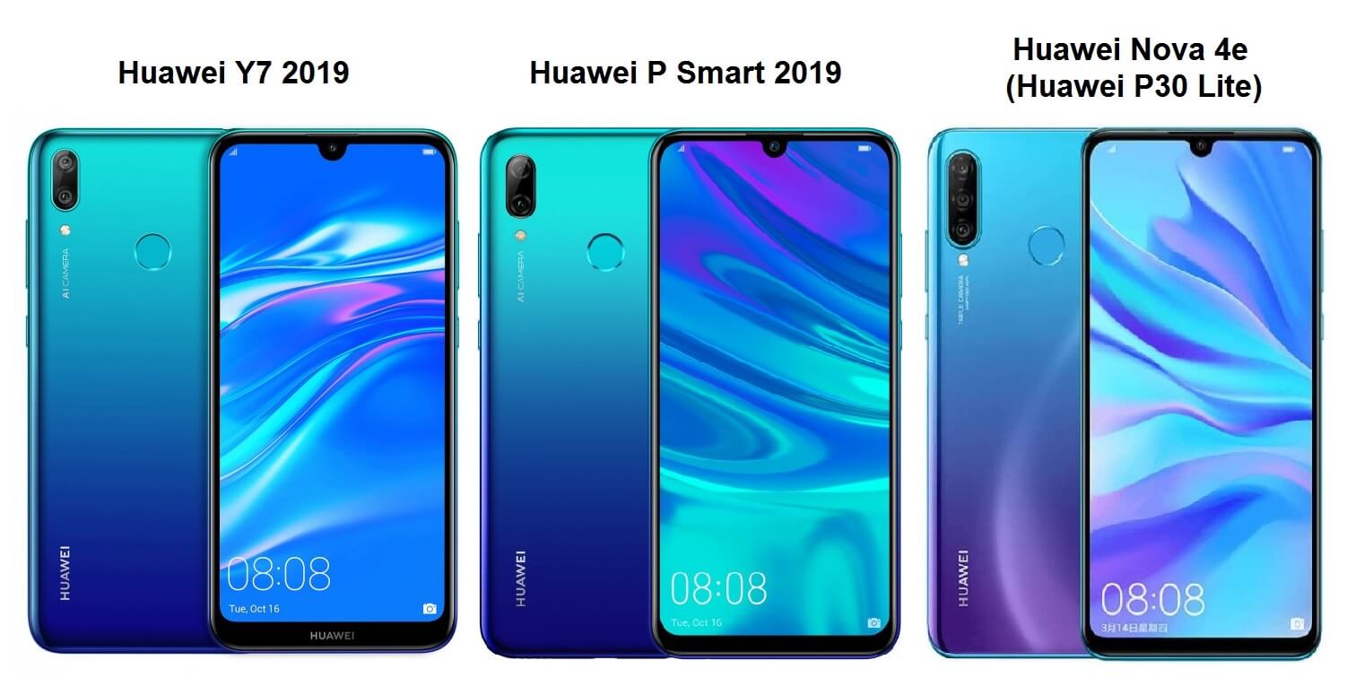 Очень похожие смартфоны Huawei