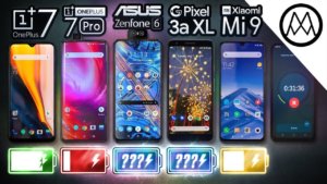 OnePlus 7 Pro, ASUS Zenfone 6, Google Pixel 3a XL и Xiaomi Mi 9 сравнили в тесте автономности