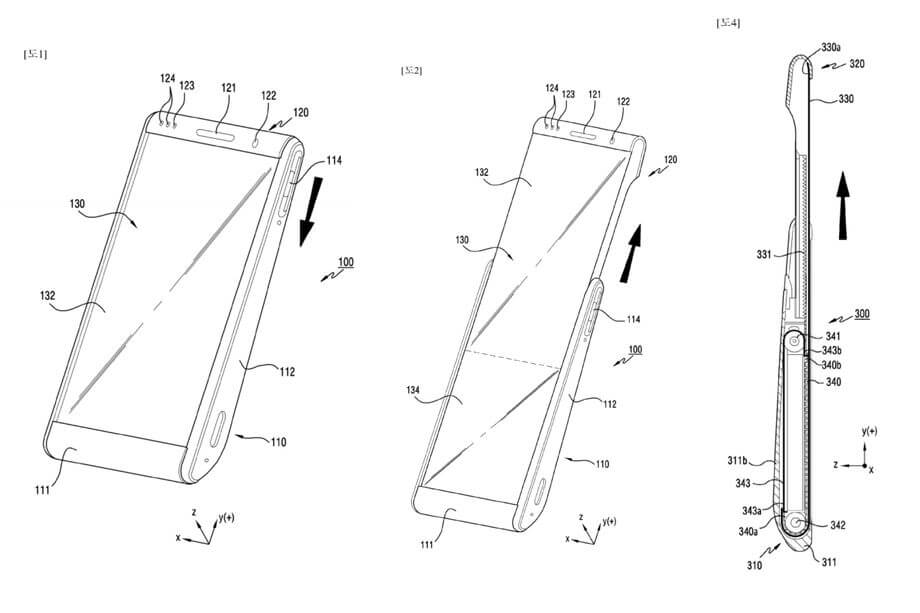Samsung запатентовала смартфон со скручивающимся дисплеем