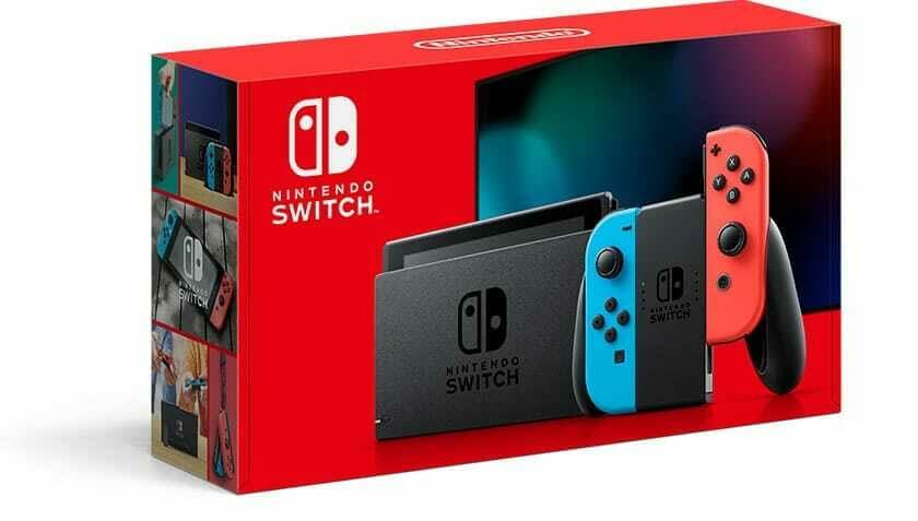 Коробка обновленной Switch