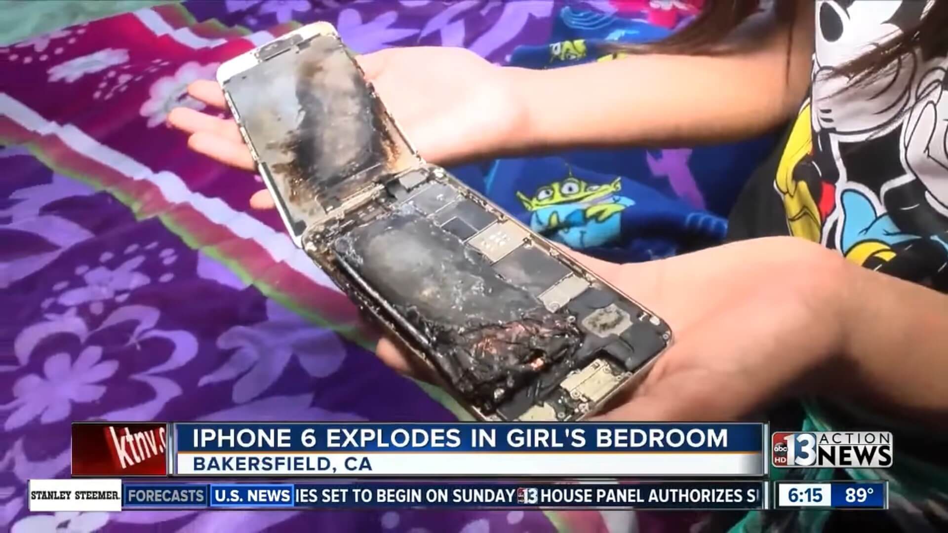 iPhone 6 сгорел