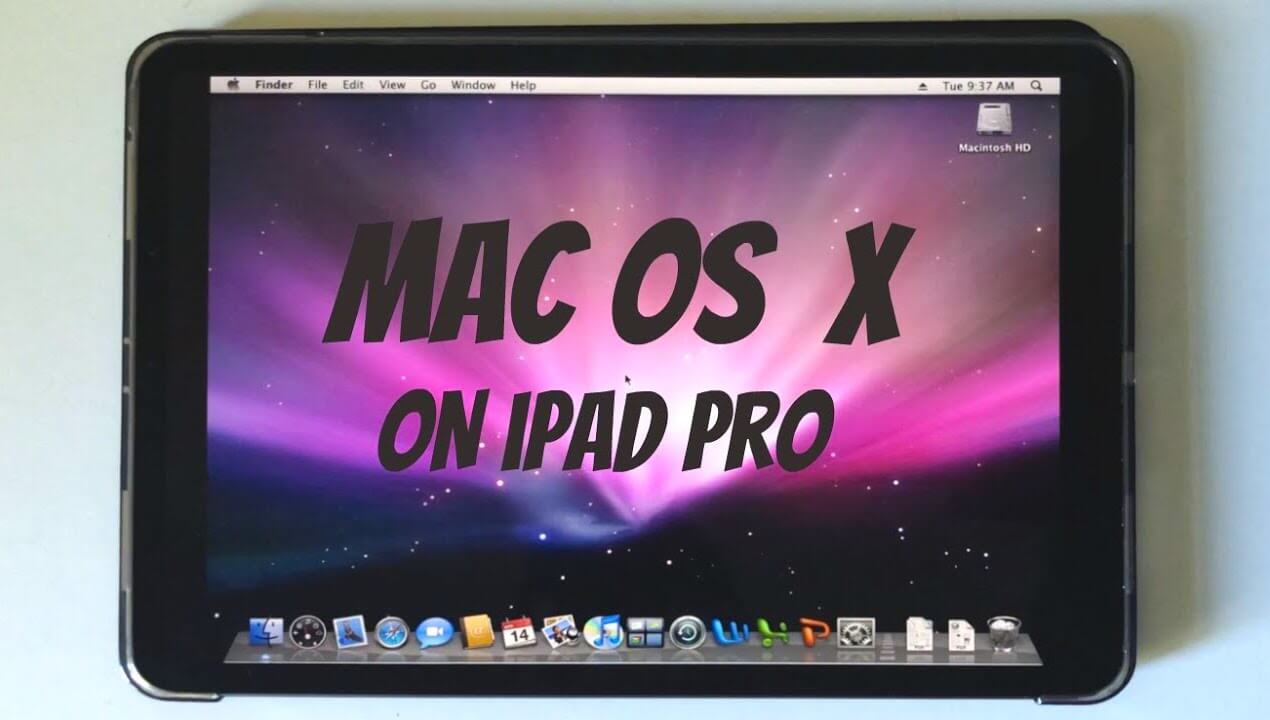 تم إطلاق Mac OS X على iPad Pro 538