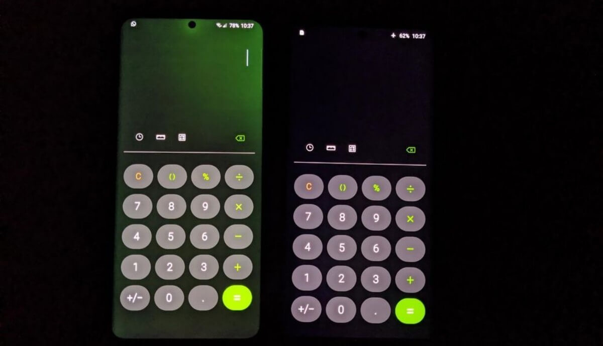 أصحاب سامسونج Galaxy يشكو S20 Ultra من البقع الخضراء على الشاشة