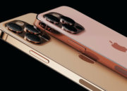 iPhone 13 Pro показан в цветах Sunset Gold и Rose Gold