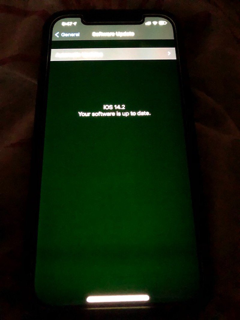 Дисплей iPhone 13 зеленеет без причин